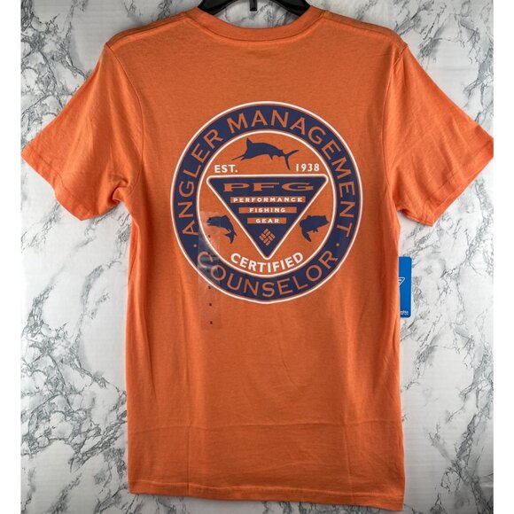 Columbia PFG Angler Management Mens Size S T-Shirt  Certified Performance Fishin - Picture 1 of 11